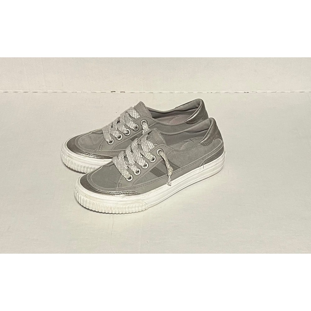 Blowfish Malibu Gray Silver Slip On Sneakers Women's Size 7